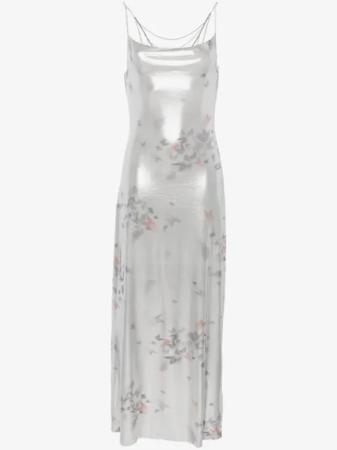 Maccapani Ita laminated maxi dress
