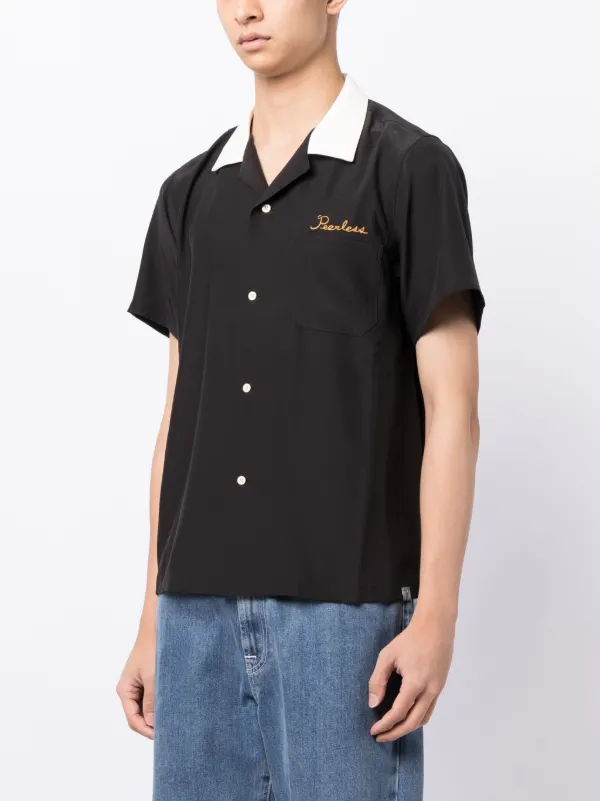 Visvim ロゴ シルクシャツ | ブラック | FARFETCH JP