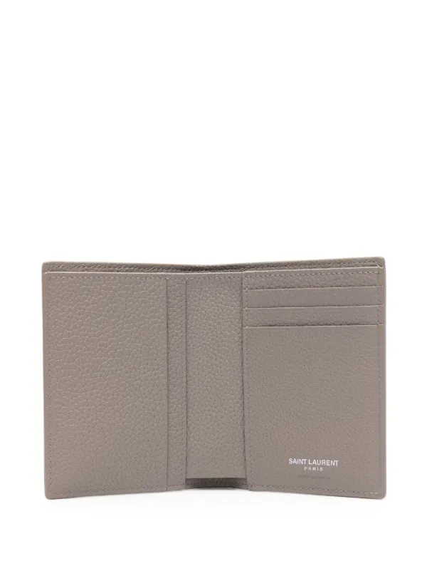 Grey ysl card holder sale