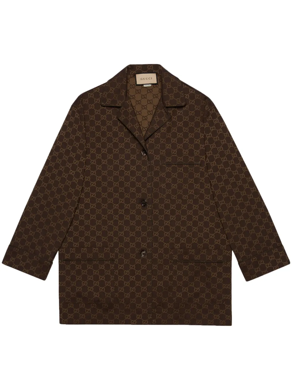 Gucci Blouse met lange mouwen Bruin