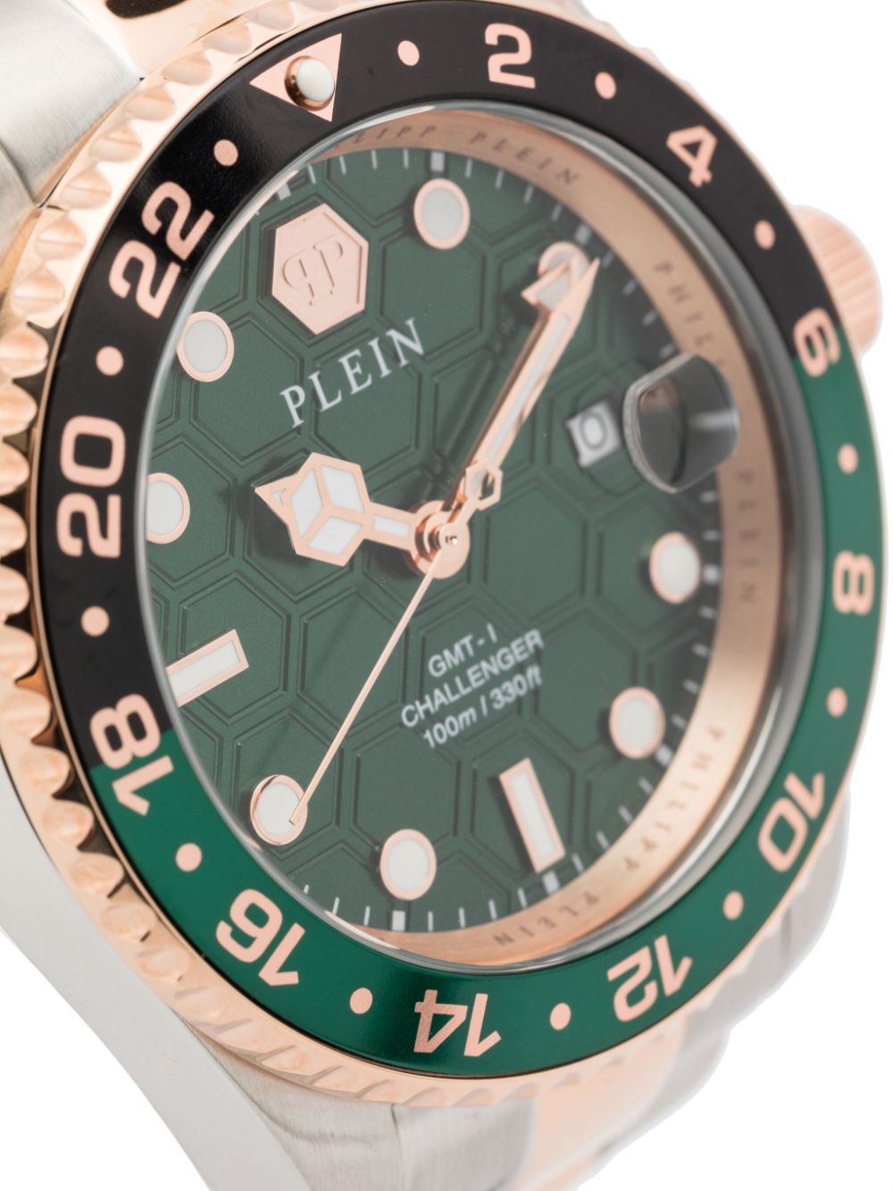 Shop Philipp Plein Gmt-i Challenger 44mm In Green