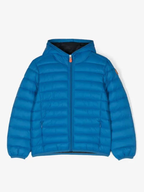 Save The Duck Kids quiltad jacka med huva