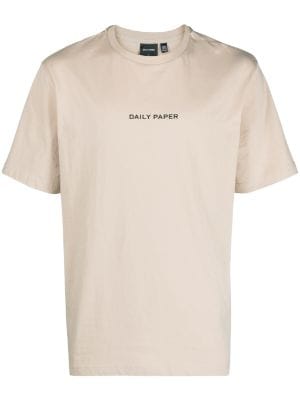 Daily Paper Men's French Blue Alias Logo Cotton T-shirt