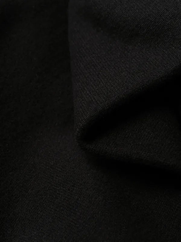 Saint Laurent Asymmetric Cotton Cape | Black | FARFETCH