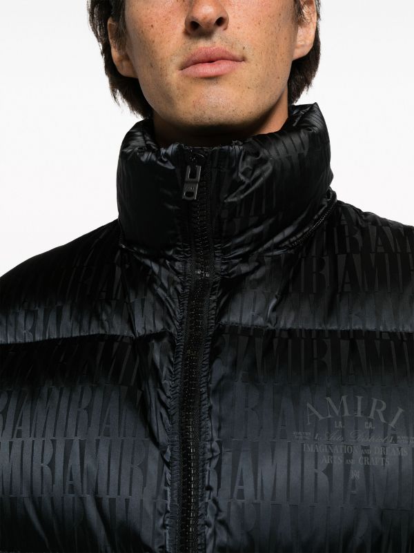 AMIRI logo-print Padded Jacket - Farfetch