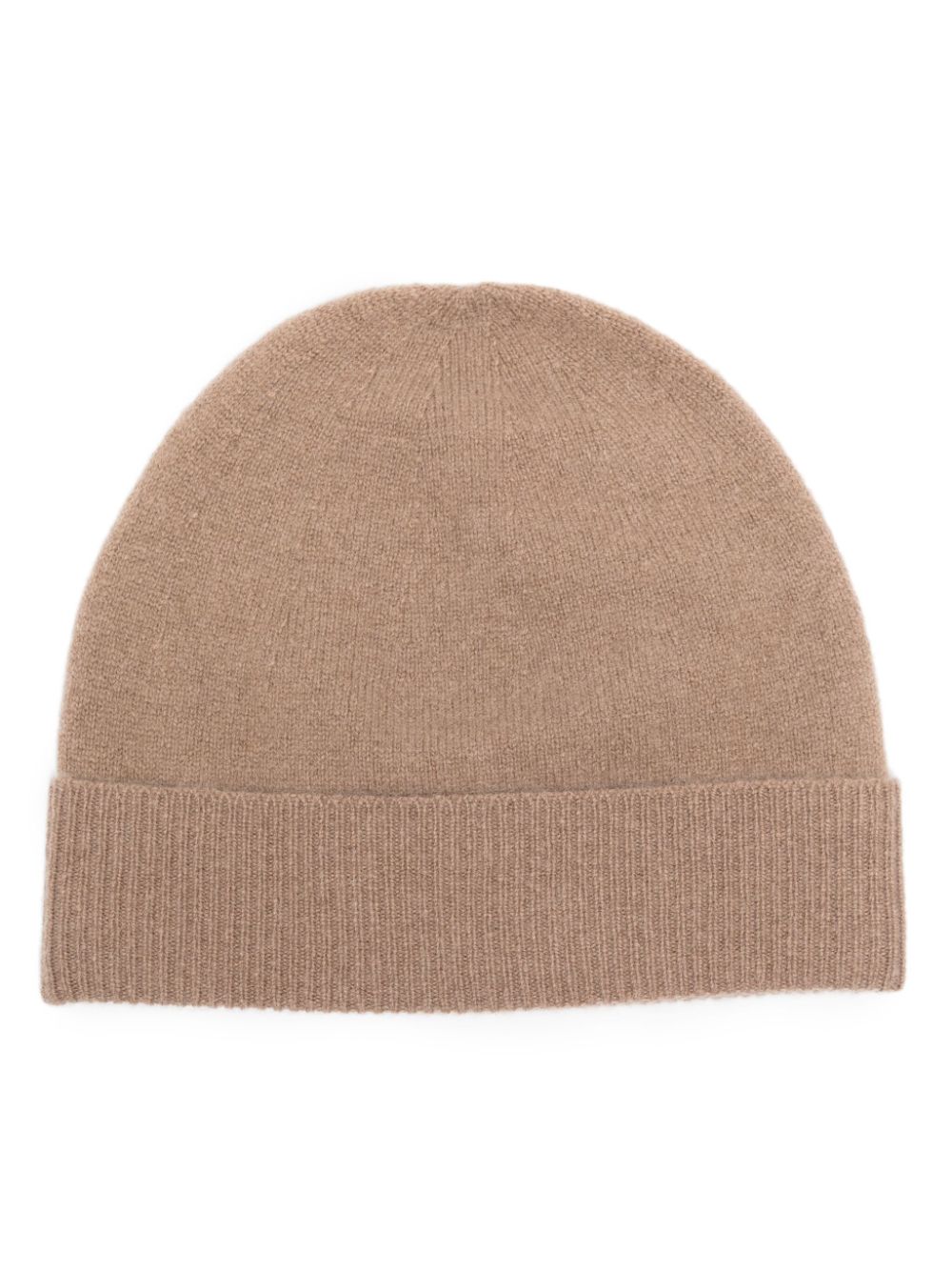 Joseph Ribbed-trim Cashmere-blend Beanie In Brown