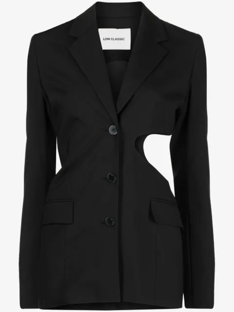 Low Classic notched-lapels cut-out detailing blazer