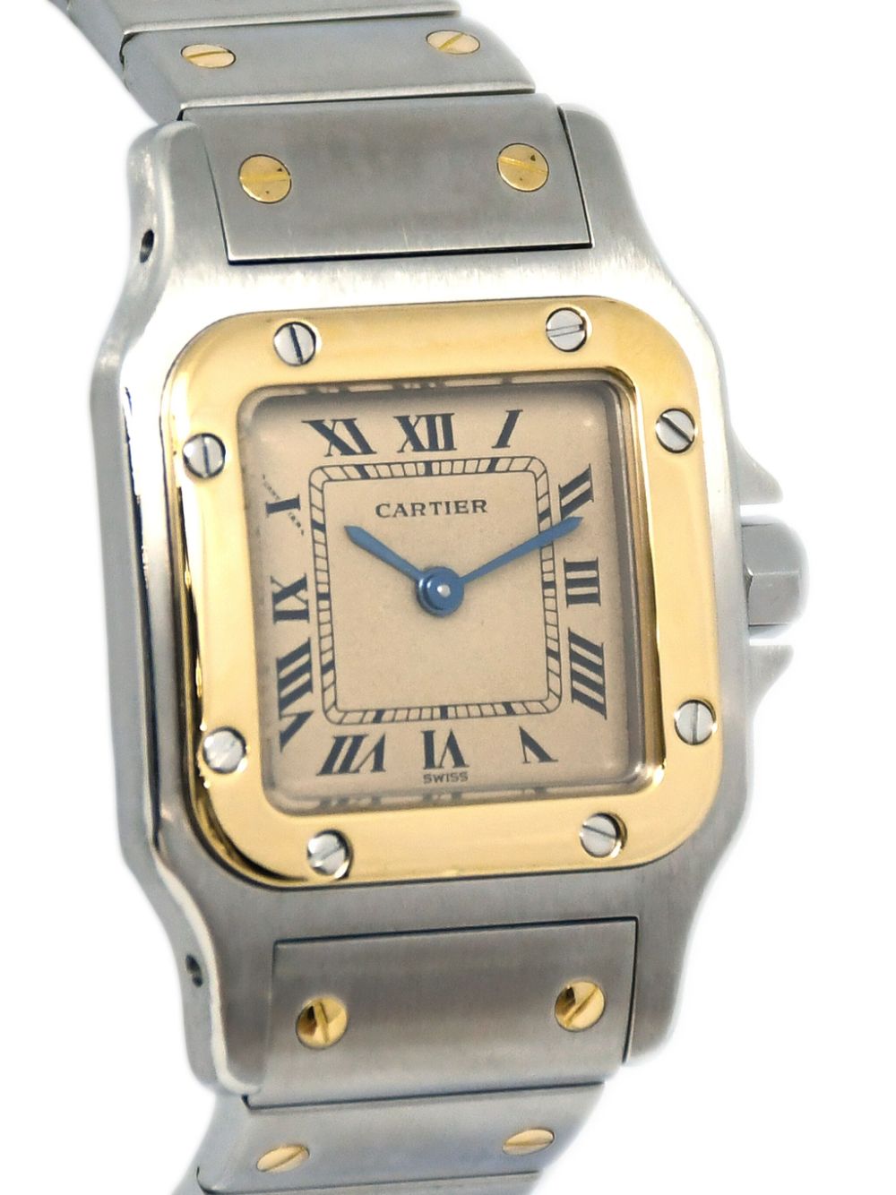 Cartier 1980-1990 pre-owned Santos Galbée 23mm - GOLD, SILVER