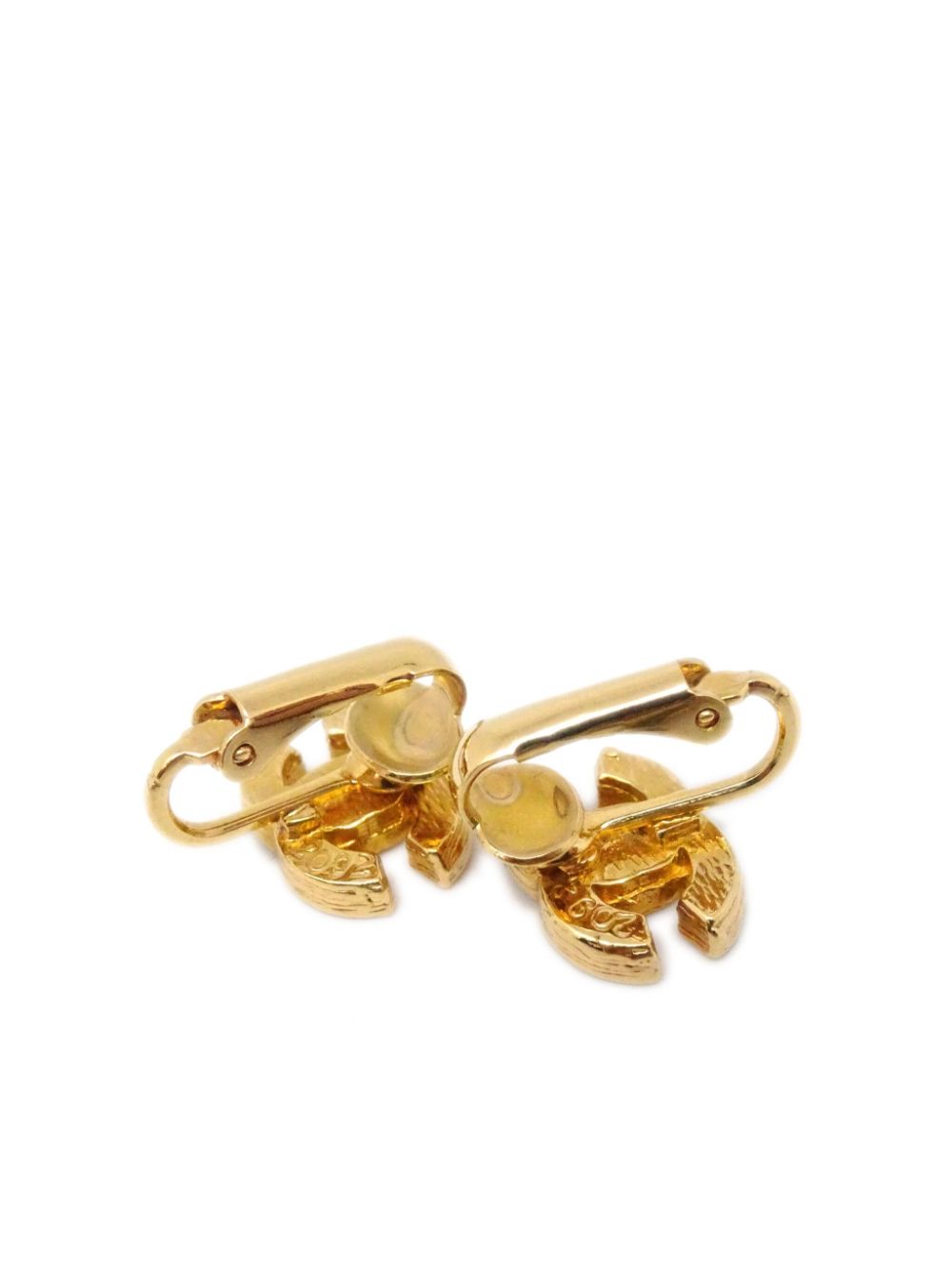 CHANEL Pre-Owned 1990-2000 oorclips verfraaid met stras - Goud