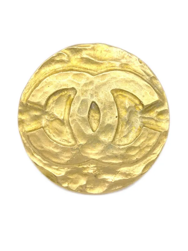 CHANEL Pre-Owned 1995 ココマーク ブローチ | ゴールドトーン