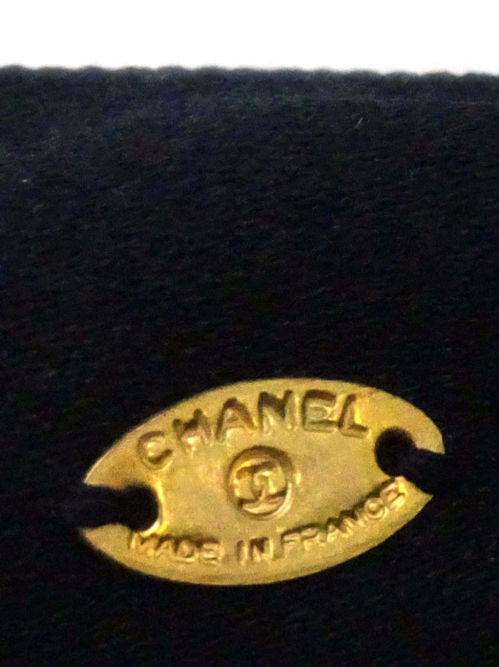 CHANEL Pre-Owned 1980-1986 haarclip met strik - Zwart