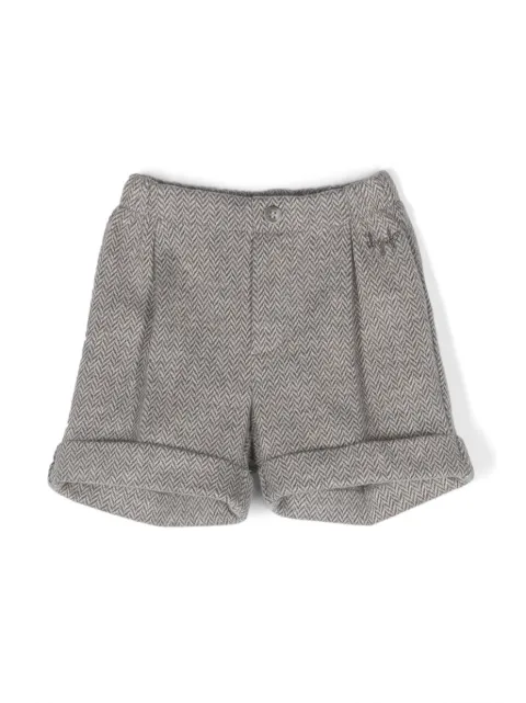 Il Gufo checked cotton shorts