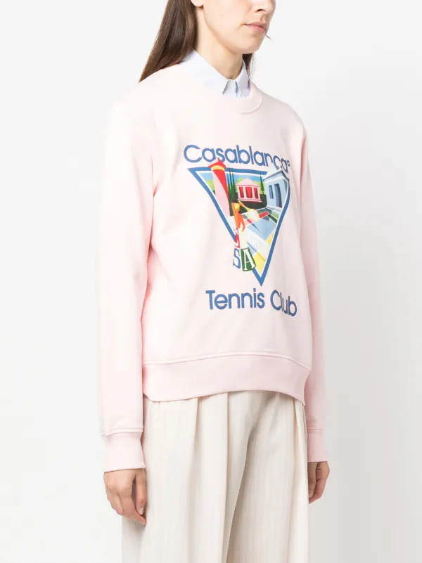 Casablanca Tennis Club スウェットシャツ | ピンク | FARFETCH JP