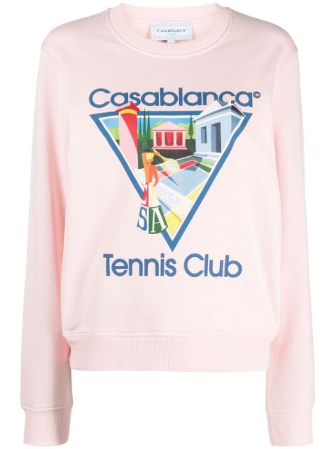 Casablanca Tennis Club print sweatshirt