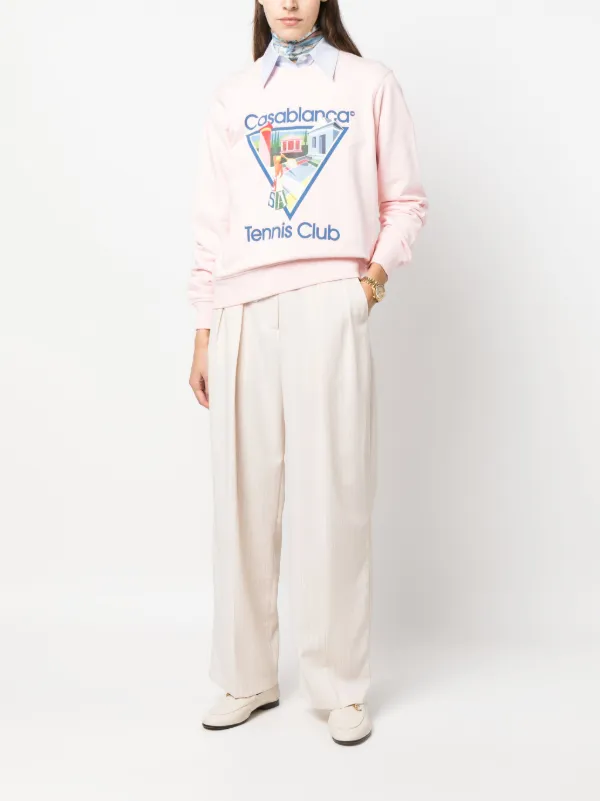 Casablanca スウェット CASABLANCA/カサブランカ/EMBROIDERED UNISEX SWEATSHIRT