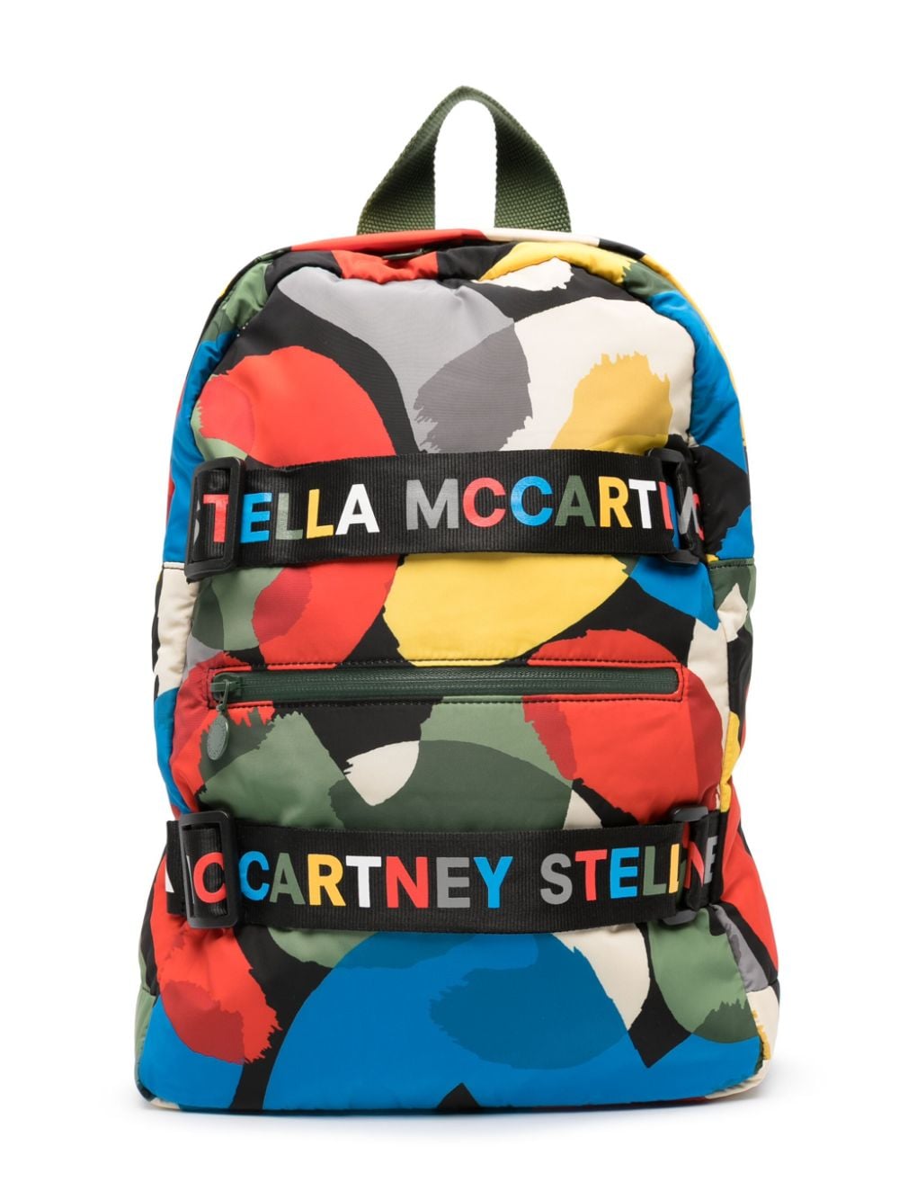 stella mccartney kids sac à dos à bande logo - bleu