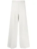 JOSEPH flared tweed cropped trousers - Neutrals