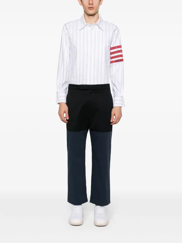 パンツ・ボトムスその他 Thome Browne Unconstructed Straight Leg Trousers Thom Browne Unconstructed Combo straight-leg Trousers | Blue