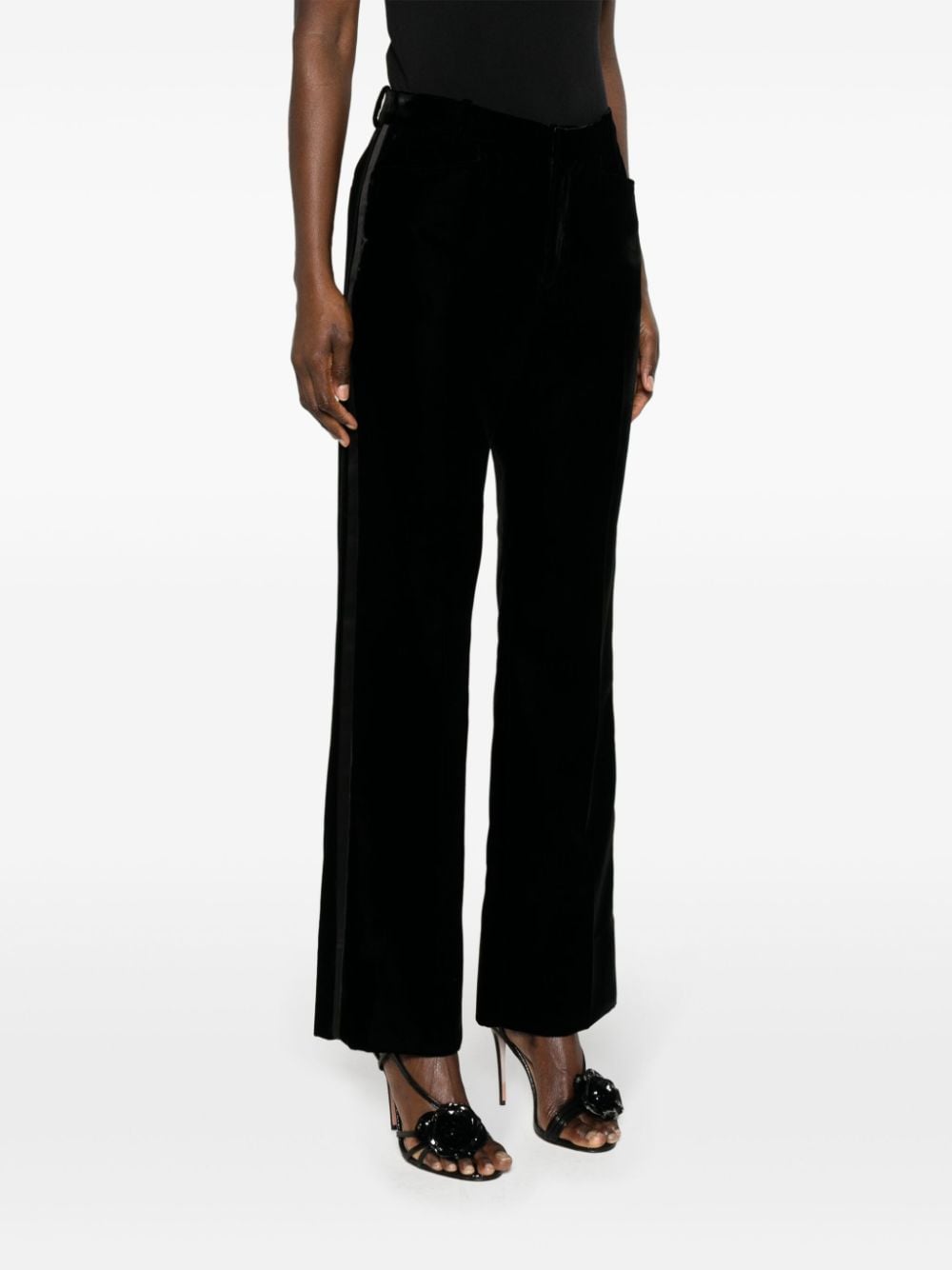 TOM FORD Mid waist pantalon Zwart