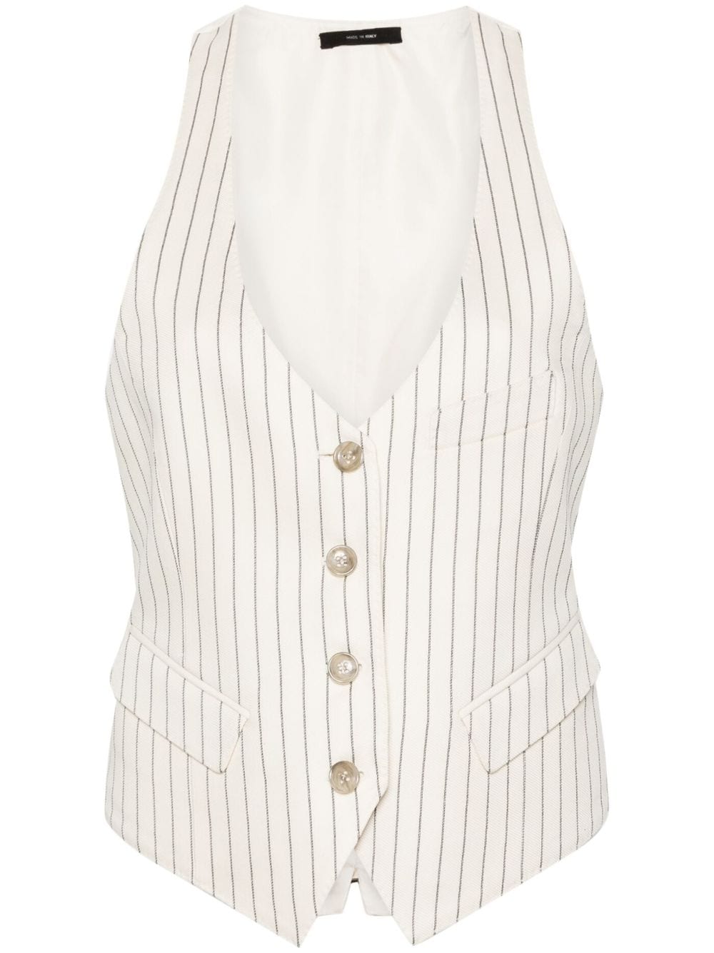 TOM FORD Gilet con scollo a V - Bianco