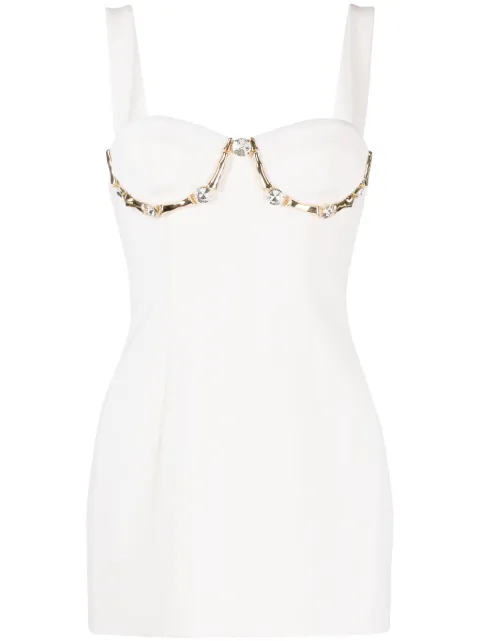 AREA Claw Cut sleeveless minidress