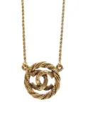 CHANEL Pre-Owned 1990-2000 Medallion pendant necklace - Gold