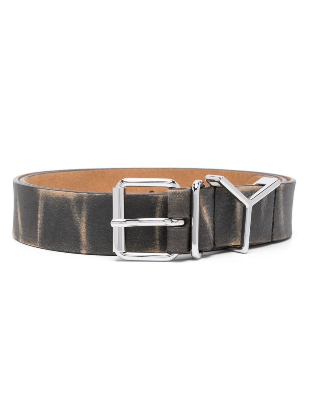 Y/Project abstract-pattern Leather Belt - Farfetch