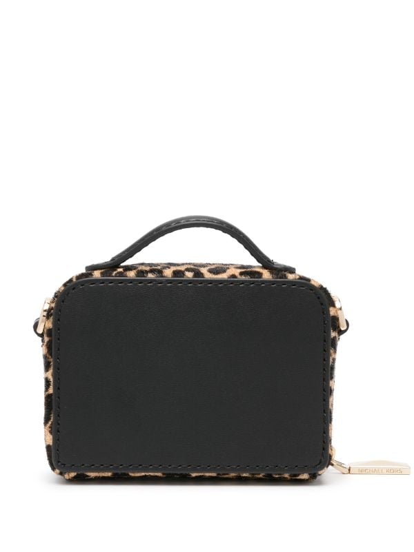 Michael Michael Kors Micro Estelle leopard print Crossbody Bag