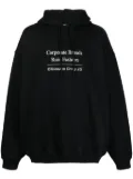 VETEMENTS graphic-print oversize hoodie - Black