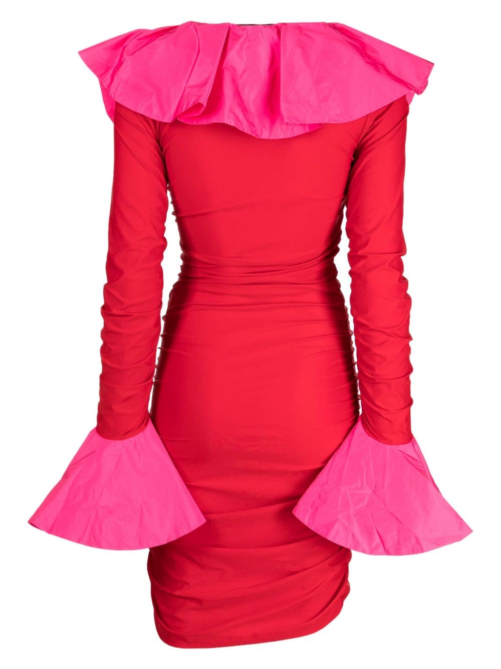 Ahluwalia Rosie ruffled minidress - Roze