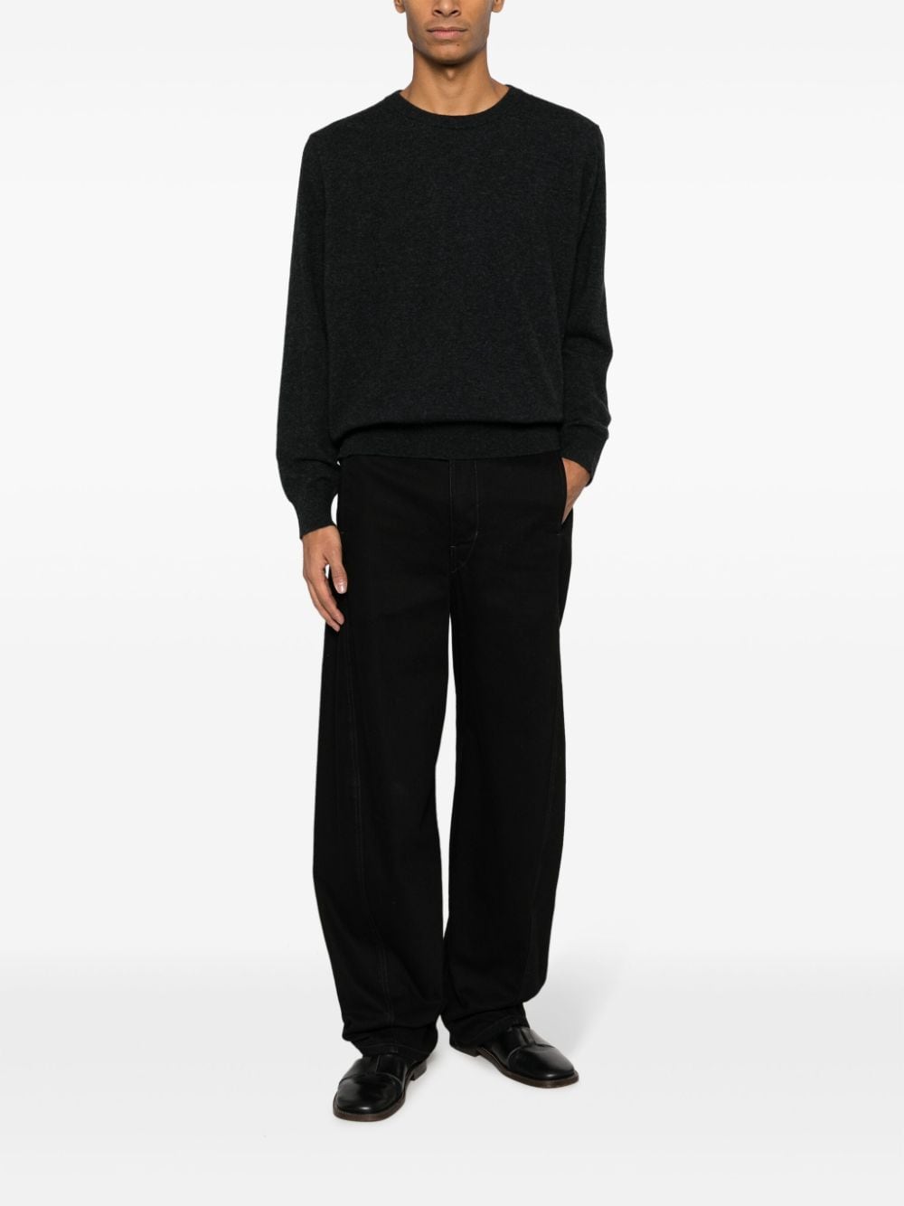Lemaire long-sleeve fine-knit jumper - Grijs