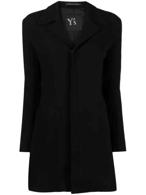 Y's zip-fastening notched-lapel blazer