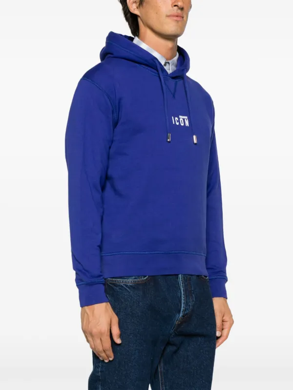 DSQUARED2 Mini Icon Cotton Hoodie | Blue | FARFETCH UK
