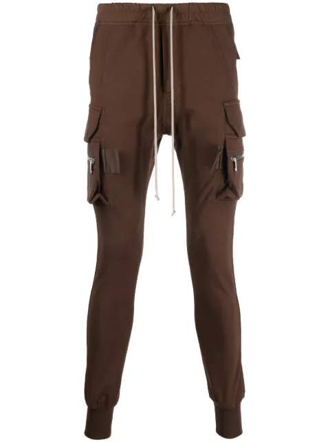 Rick Owens drawstring drop-crotch track pants