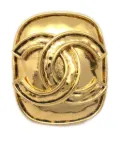 CHANEL Pre-Owned 1994 CC square brooch - Gold