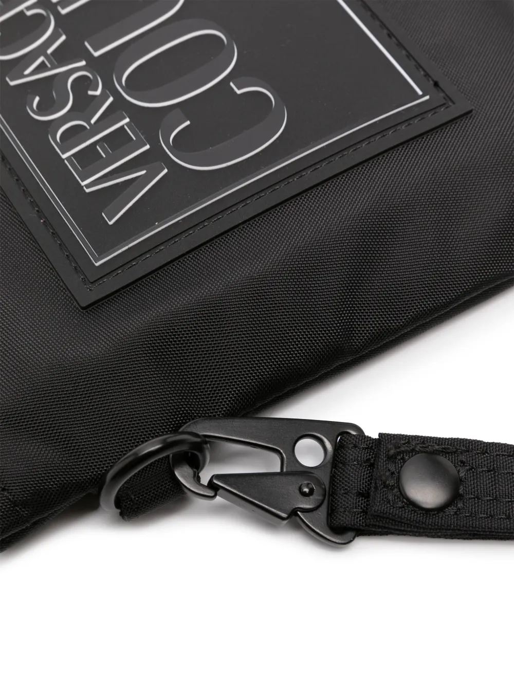 Versace Jeans Couture logo-patch Wristlet Clutch Bag - Farfetch