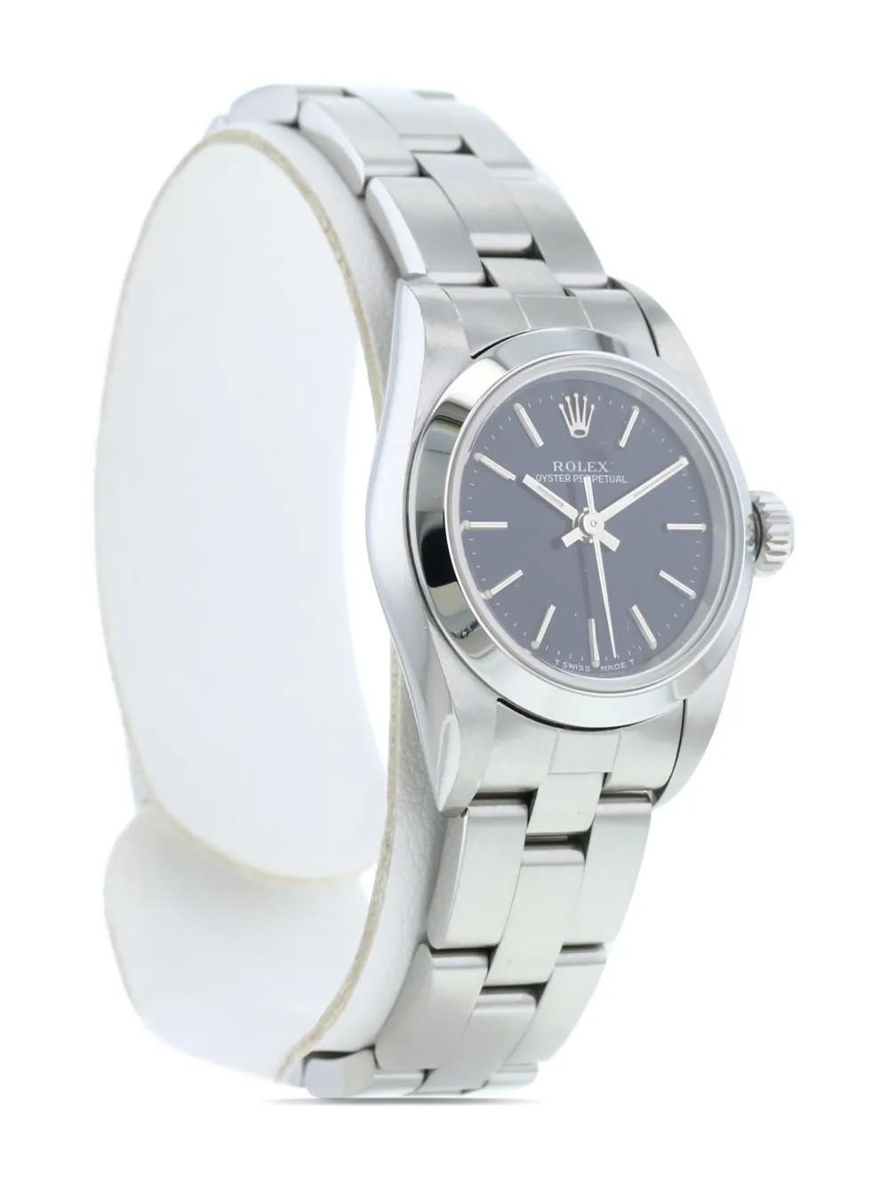 Pre-owned Rolex 1998  Lady Oyster Perpetual 26mm In Silver