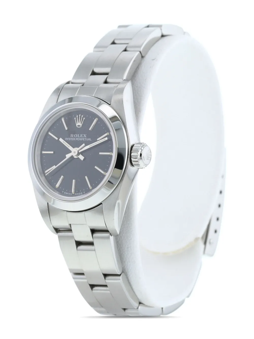 Pre-owned Rolex 1998  Lady Oyster Perpetual 26mm In Silver