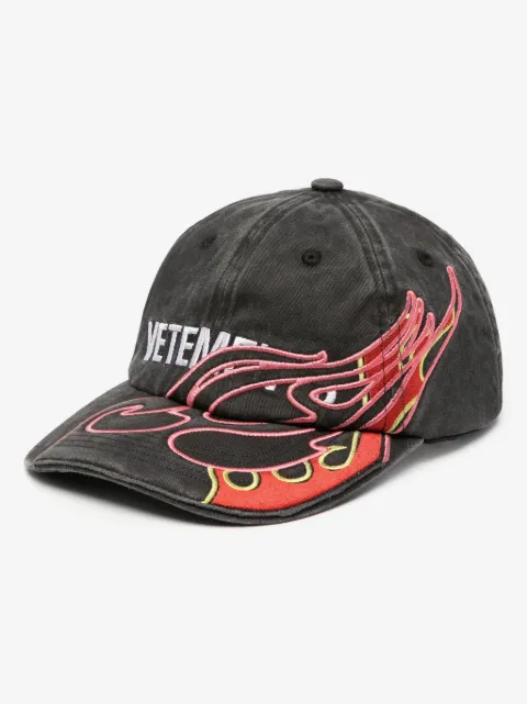 VETEMENTS embroidered-logo cotton baseball cap