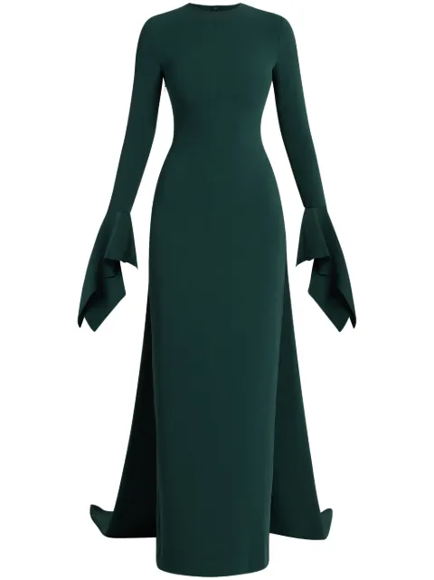 Solace London Blake flared-cuffs gown