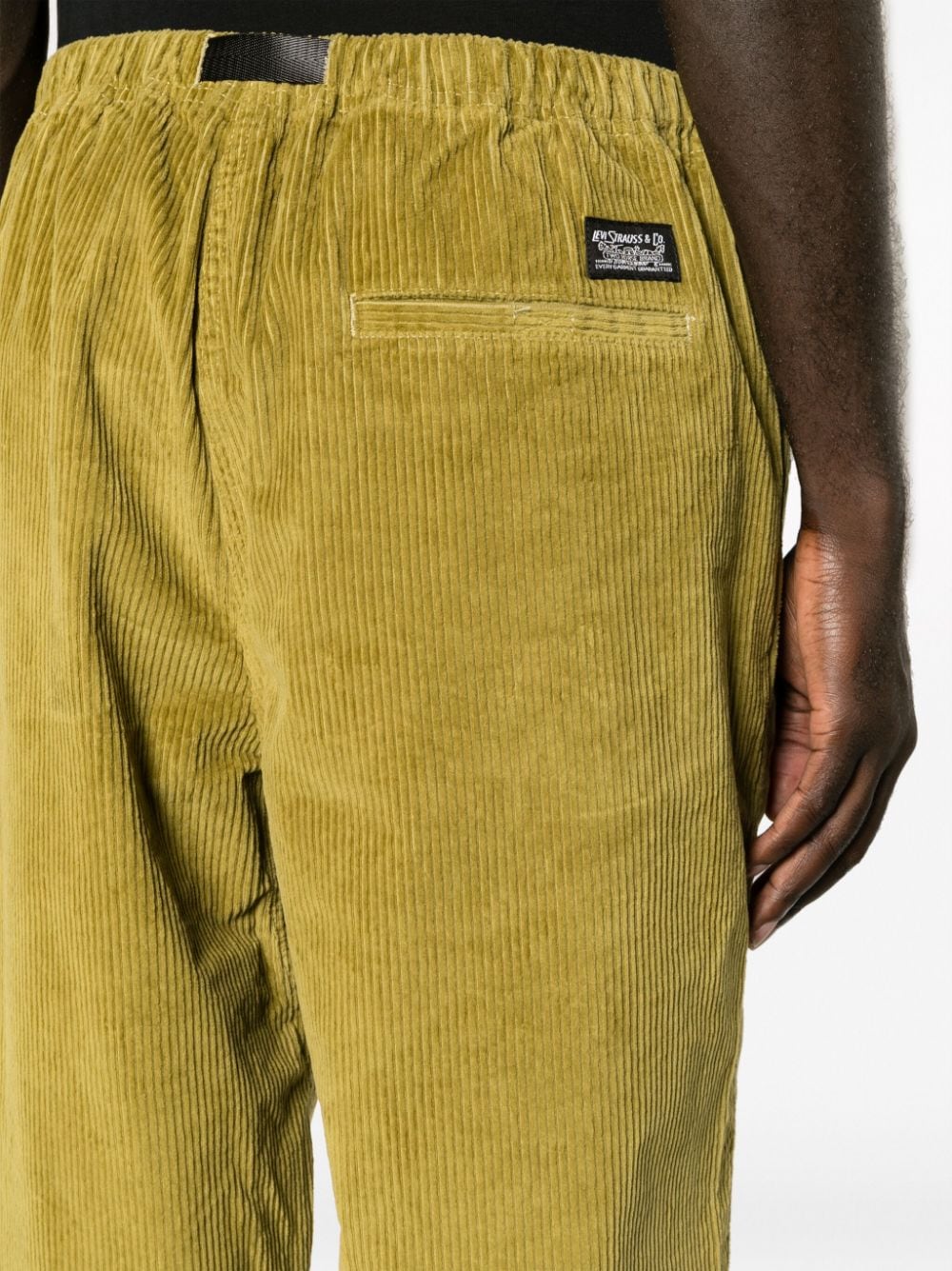 Shop Levi's Corduroy Straight-leg Trousers In Green