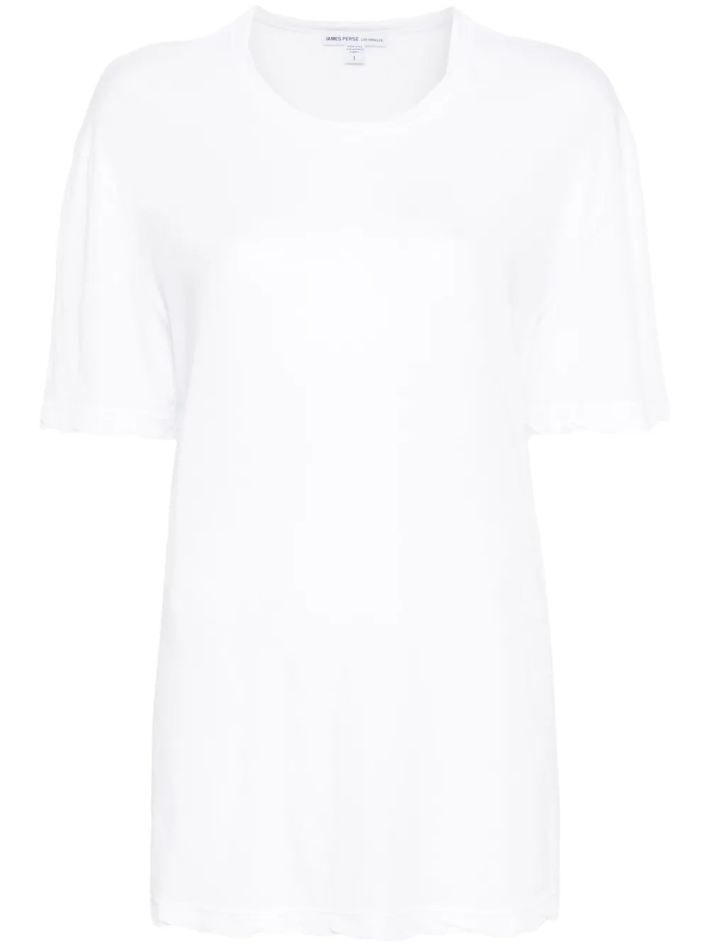 James Perse Blouse met gewelfde afwerking Wit