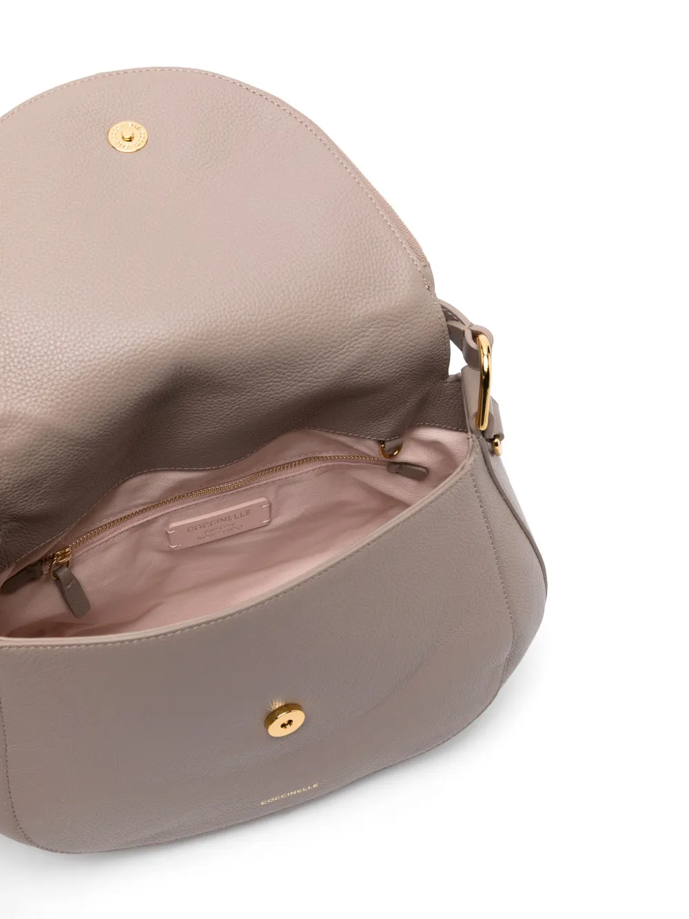 Coccinelle Shopper van bewerkt leer Bruin