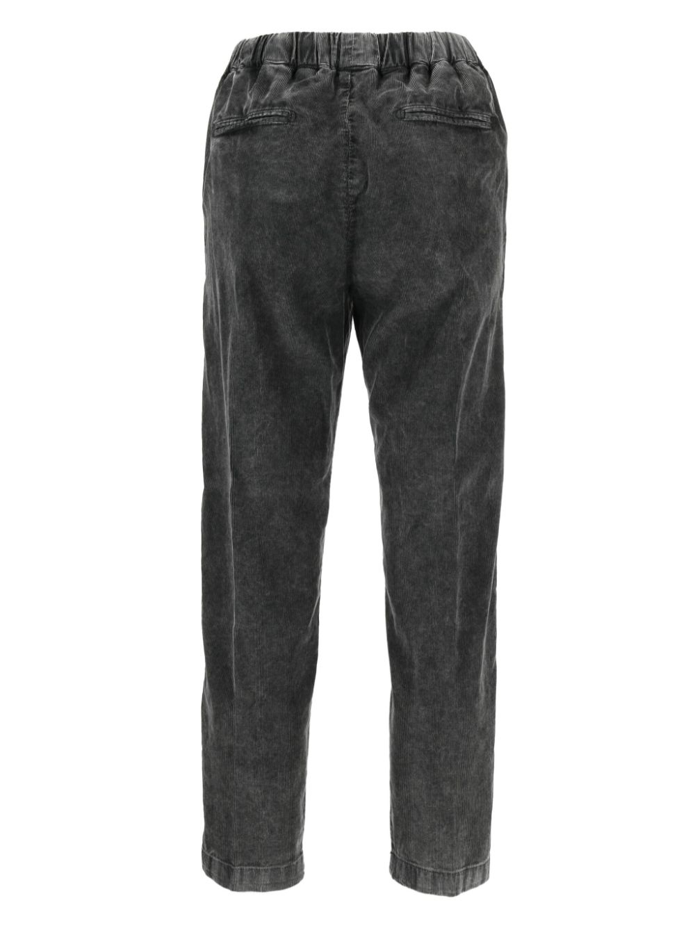 Shop Myths Drawstring-waistband Corduroy Track Pants In Black