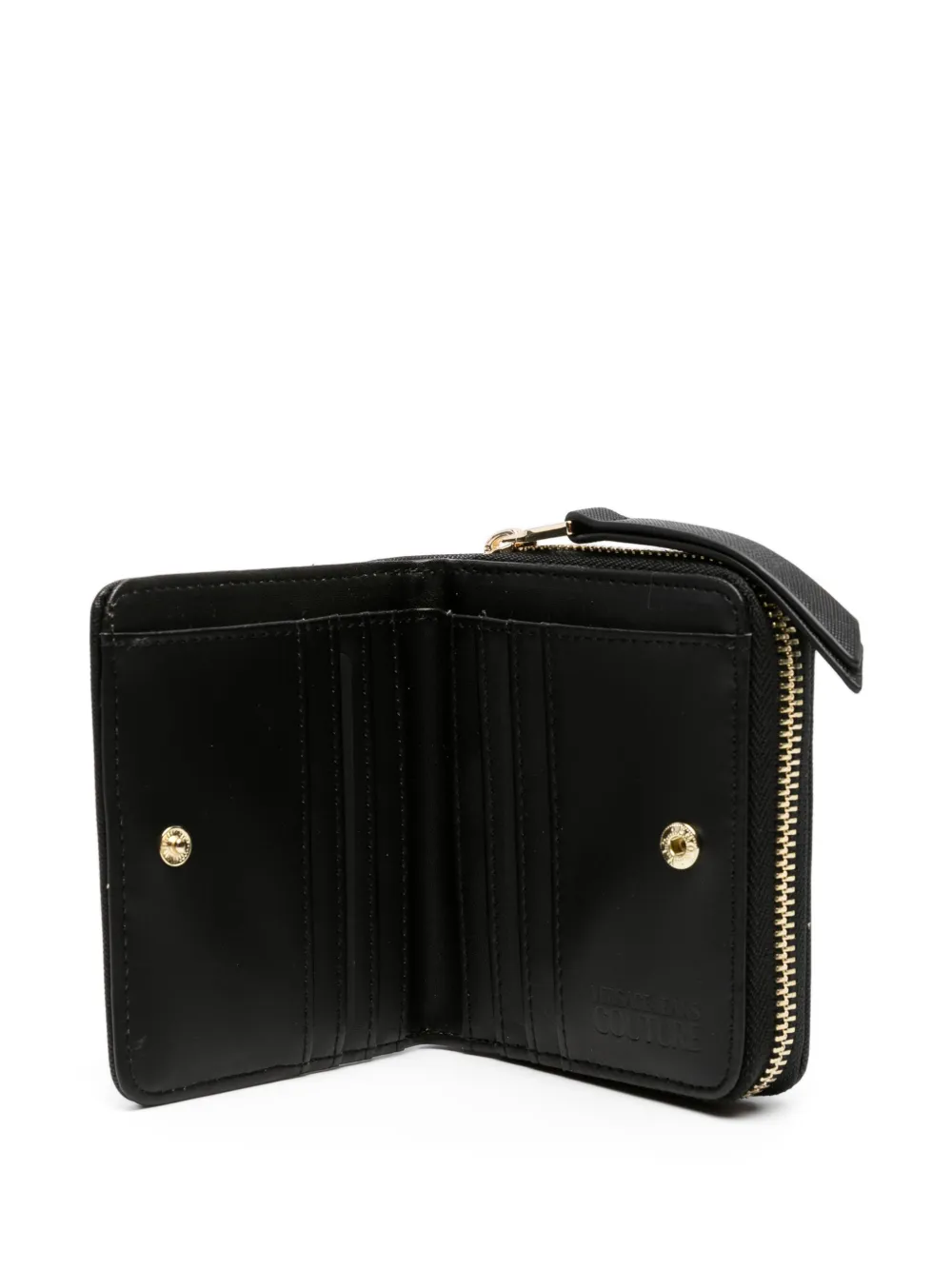 Versace Jeans Couture Portemonnee met logoplakkaat Zwart