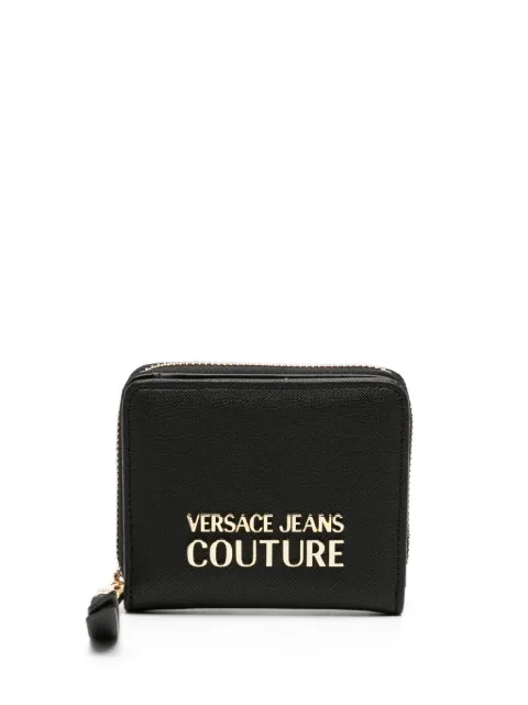 Versace Jeans Couture logo-plaque textured wallet