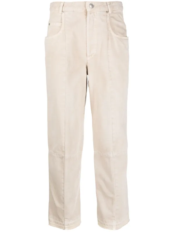 デニム・ジーパン Isabel Marant 'Najet' jeans ISABEL MARANT Najet straight-leg Jeans | Neutrals | FARFETCH JO
