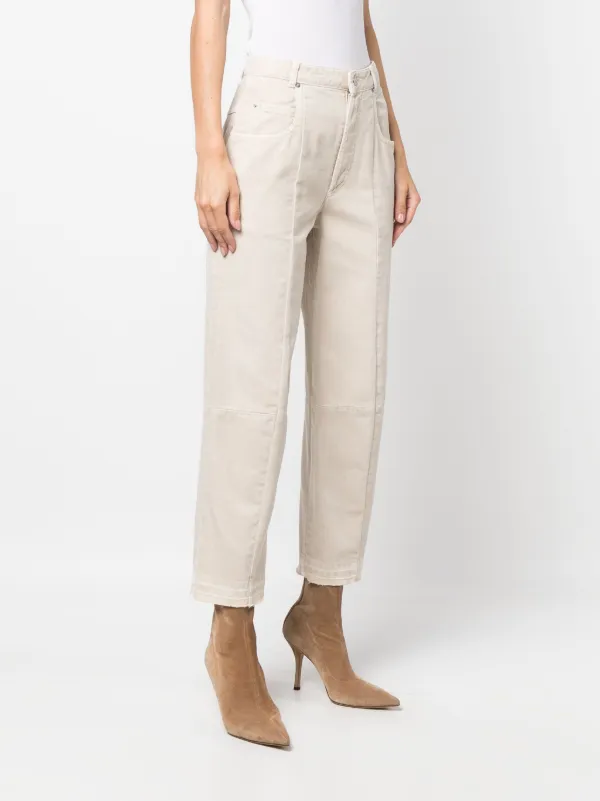 デニム・ジーパン Isabel Marant 'Najet' jeans ISABEL MARANT Najet straight-leg Jeans | Neutrals | FARFETCH JO