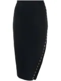 Maison Close mid-rise hook-fastening midi skirt - Black