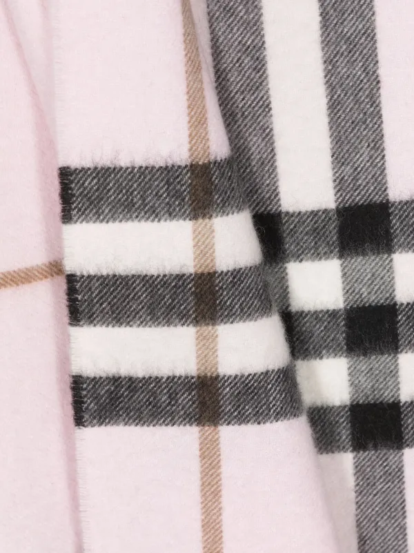 Burberry check pattern Cashmere Scarf Pink FARFETCH IE